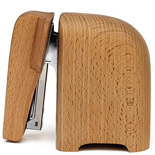 Suck UK Elephant Stapler | Elephant Gifts & Desk Accessories for Animal Lovers | Unforgettable Office Desk Stationery | Wooden Elephant Ornament | Practical & Decorative Home Accessories | Large