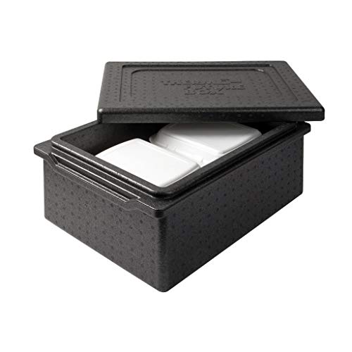 Thermo Future Box Lunchbox Thermobox Kühlbox, Transportbox Warmhaltebox und Isolierbox mit Deckel,20 Liter 51 x 36,5 cm Dinnerbox,Thermobox aus EPP (expandiertes Polypropylen)
