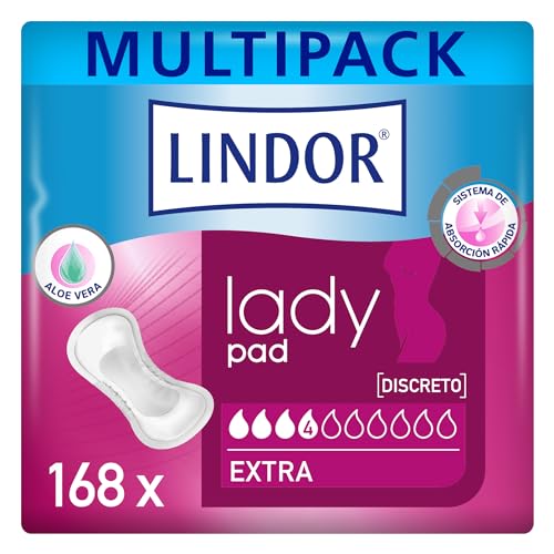 Lindor Lady: Damenbinden mit Harnverlust, extra Schutz, absorbierend, für Inkontinenz, 168 Stück