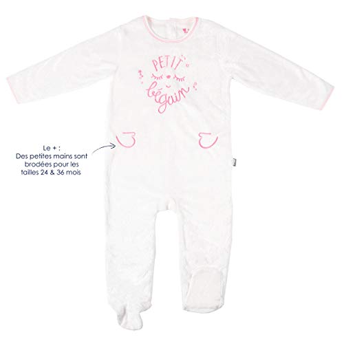 Pyjama Baby Extra Weich doppelte Dicke Rosa Kleine Star - Größe - 12 Monate (80 cm)