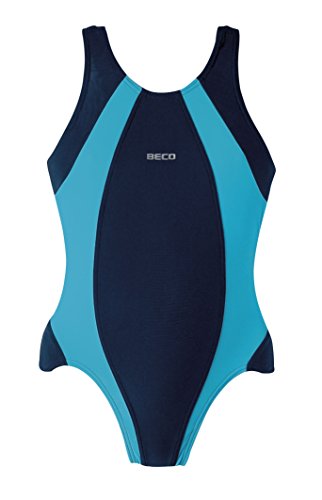 Beco Kinder Badeanzug-Basics Schwimmkleidung, Marine/Türkis, 164