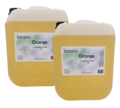 Flüssigwaschmittel orange 2x10l Colorwaschmittel für bunte Wäsche