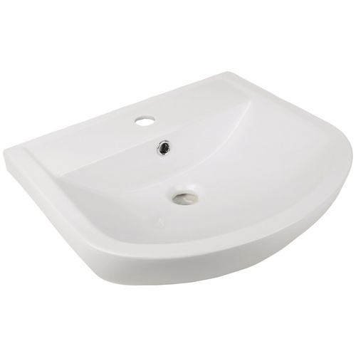 aquaSu® Handwaschbecken, BxTxH: 50 x 43,5 x 14,5 cm, Keramik, weiß - weiss