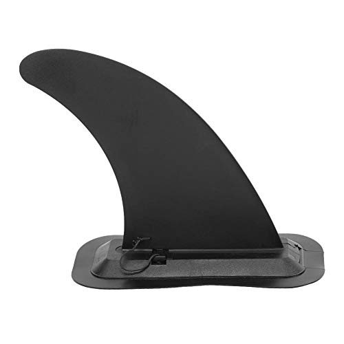 Demeras PVC-Mittelflosse für Stand Up Paddle Board Surfbrett Long Board Abnehmbare Einzelflosse Schwarz