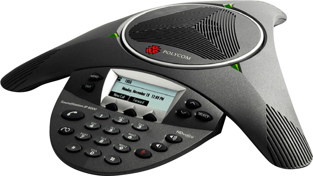 Polycom SoundStation IP 6000 - VoIP-Konferenztelefon - SIP - ohne Netzteil (2200-15600-001)