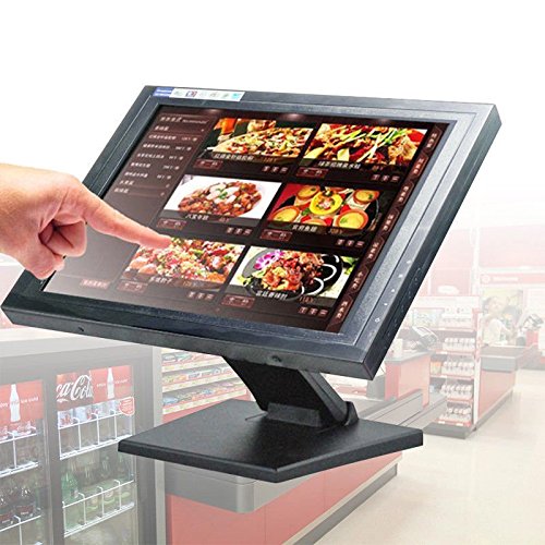 15"Touchscreen LCD Monitore, HanseMay 1024x768 Auflösung VGA Touchscreen Monitor für POS-Ständer Einzelhandel Restaurant Bar Pub