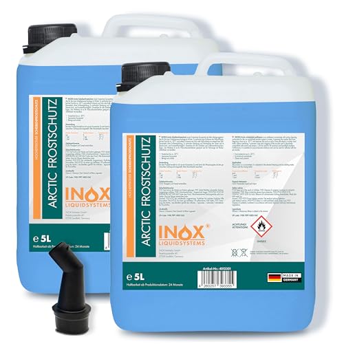 INOX® Arctic Scheibenfrostschutz Konzentrat, 2 x 5L - Frostschutzmittel Scheibenreiniger bis -35°C