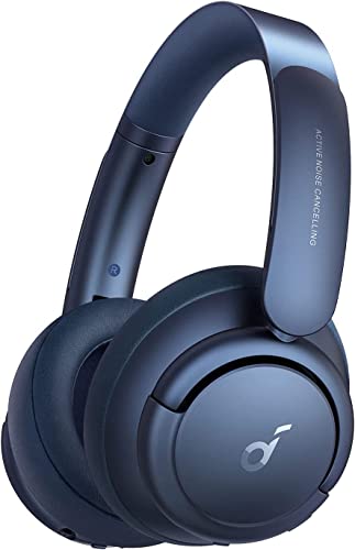 Soundcore Life Q35 - Kopfhörer mit Mikrofon - ohrumschließend - Bluetooth - kabellos, kabelgebunden - NFC - aktive Rauschunterdrückung - 3,5 mm Stecker - Blau (A3027G31)