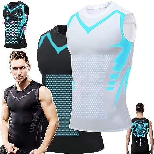 UIRPK 2023 New Version Energxcel Ionic Shaping Vest,Energxcel Ionic Shaping Sleeveless T-Shirt (2-A,3XL)