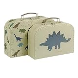 ALLC B.V. Set mit 2 Valisetts: Dinosaurier-Koffer, Unisex, Mehrfarbig, Einheitsgröße