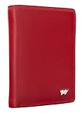 BRAUN BÜFFEL Damen Geldbörse aus echtem Leder Golf 2.0 - Hochformat - Portemonnaie für Frauen - 7 Kartenfächer - Rot