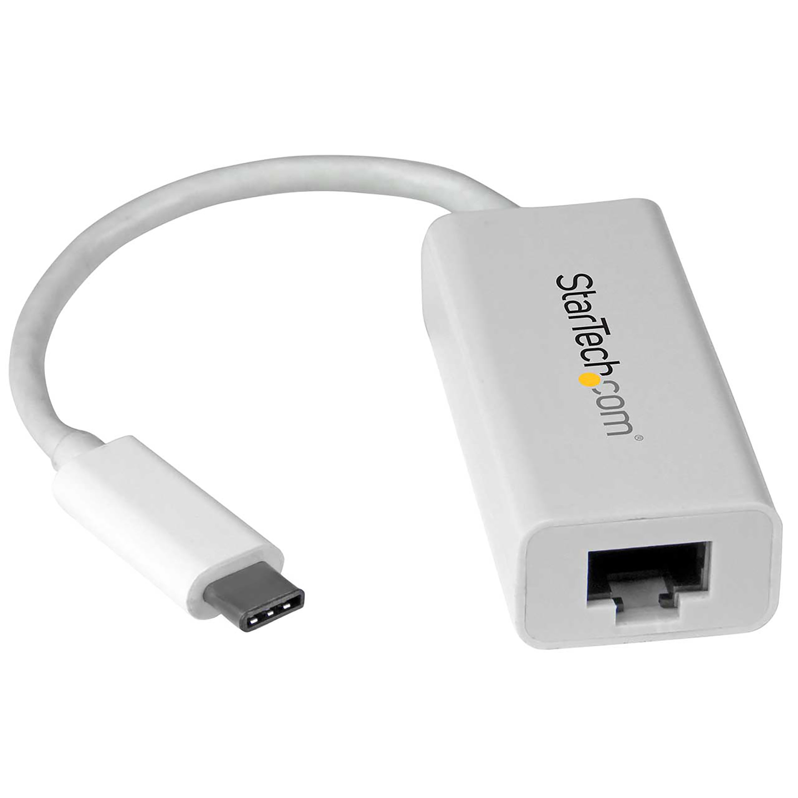 StarTech.com USB-C auf Gigabit Ethernet Adapter - Weiß - Thunderbolt 3 kompatibel - Windows & Mac - RJ45 LAN Netzwerkkonverter (US1GC30W)
