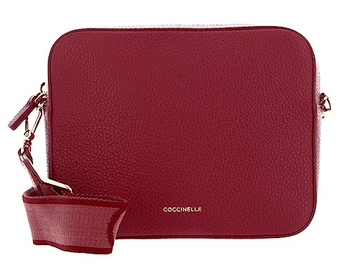 Coccinelle Tebe Mini Crossover Bag Garnet Red