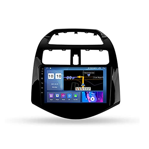 Android 10.0 Autoradio Doppel DIN Radio für Chevrolet Spark M300 2009-2016 GPS Navigation 9'' Multimedia Player Bluetooth Video Receiver mit 4G/5G WiFi SWC DSP USB Carplay