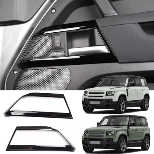 Braveking1 Autotürgriff-Abdeckungsverkleidungen für Land Rover Defender 2020–2024, ABS-Schutz, Innentürdekoration, Rahmenverkleidung, Individuelles Auto-Innenzubehör