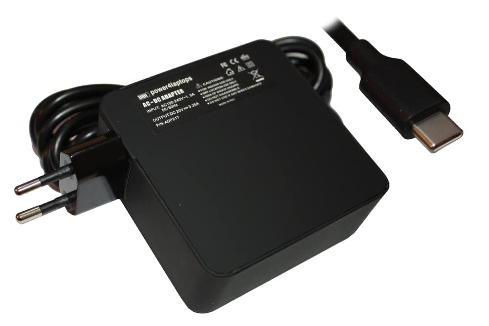 Power4Laptops Netzteil Laptop Ladegerät (EU Stecker) kompatibel mit HP Spectre 13-ap0012TU
