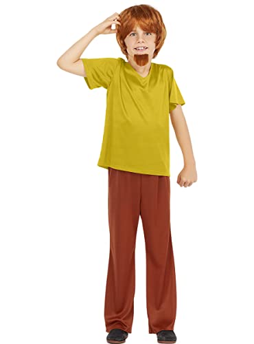 Funidelia | Shaggy Kostüm - Scooby DOO für Jungen ▶ Scooby DOO, Zeichentrickfilm - Kostüme für Kinder & Verkleidung für Partys, Karneval & Halloween - Größe 7-9 Jahre - Grün