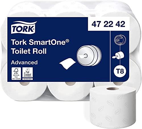 Tork toilettenpapier smartone 472242 2-lagig weiß 6 ro/pack
