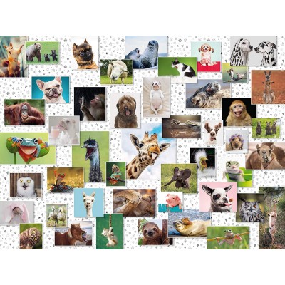Ravensburger Puzzle Funny Animals Collage, Made in Germany, FSC - schützt Wald - weltweit