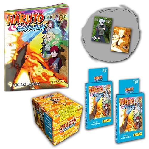 Panini Naruto Shippuden Sticker - Mega-Bundle mit LE-Cards