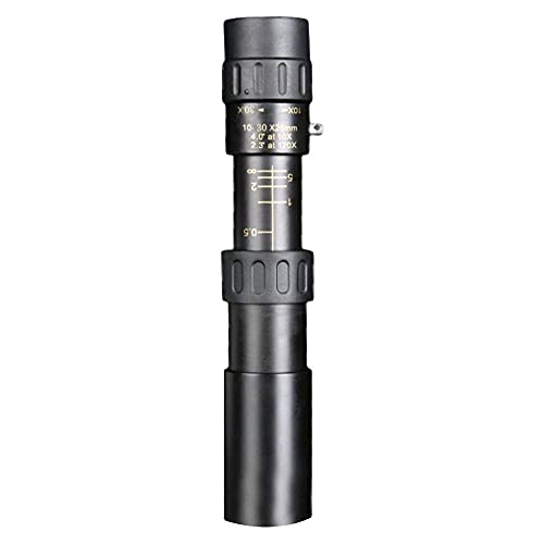 Chenbz-Fernglas. 10-300x Hochleistungs-Monokular-Teleskop-Jagd 5000m Fernglas-Niedriglicht-Nachtsicht-Okular Leistungsstarke hohe Qualität Monokular (Color : Black)