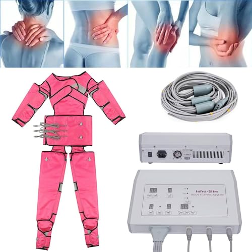 Luftdruck-Schlankheitsmassagen, Ganzkörper-Lymphmassage, Ganzkörper-Pressotherapie-Maschinenmassage, Körperschlankheits-Schönheitsinstrument,Pink