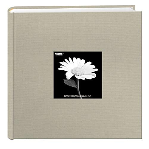 Pioneer Fotoalbum mit Fotofächern und Fotorahmen-Einband aus Stoff, Mehrfarbig, 24.13 x 23.87 x 5.08 cm