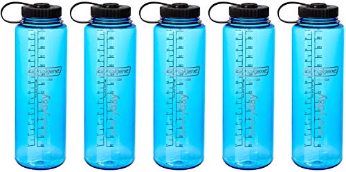 Nalgene Flasche 'Everyday Weithals' Silo - 1,5 L (blau, 5er Set, 1,5 Liter, 1,5 Liter)
