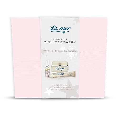La mer Platinum Skin Recovery Set - Geschenkset bestehend aus 3 Gesichtspflege Produkten - Regt die Zellerneuerung an - Aktivierung der Kollagensynthese - Set in Wert von 168 €