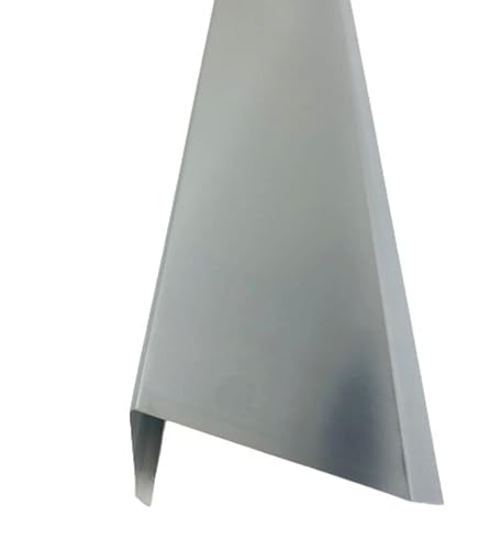 Ortgangblech für Flachdach 2 m lang Titanzink 0,7 mm (mittel)