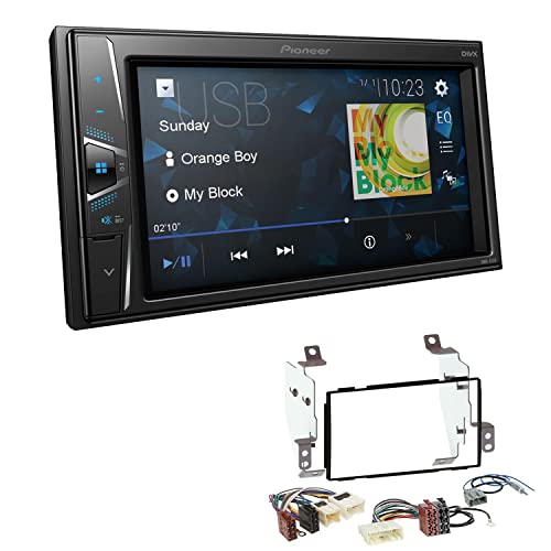 Pioneer DMH-G120 2-DIN Autoradio Touchscreen Kamera-IN AUX USB passend für Nissan Note 2006-2013 schwarz