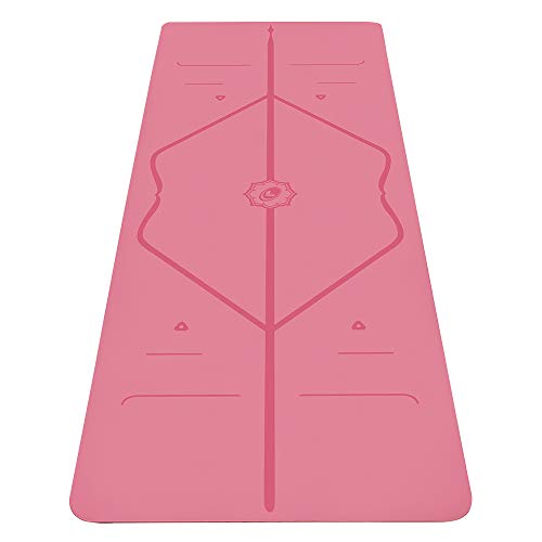 LIFORME Yogamatte - Die Weltweit Beste Umweltfreundliche, rutschfeste Yoga Matte Mit Dem Originalen Einzigartigen Ausrichtungsmarkierungssystem - Biologisch Abbaubare Matte