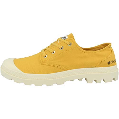 Palladium Unisex Pampa OX Organic II Sneaker, Mustard, 37 EU