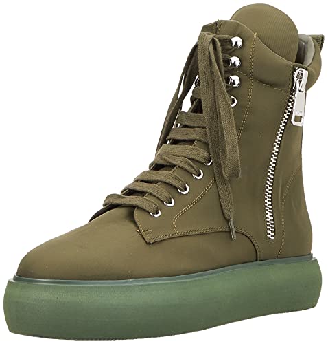 DKNY Damen Women's Womens Shoes Aken Sneaker Boot W/Inside Zip, Army, 38 EU