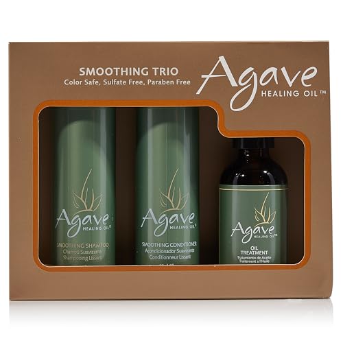 Agave Healing Oil Agave Professionelles Haarpflegeset - Shampoo + Conditioner + Öl Kit