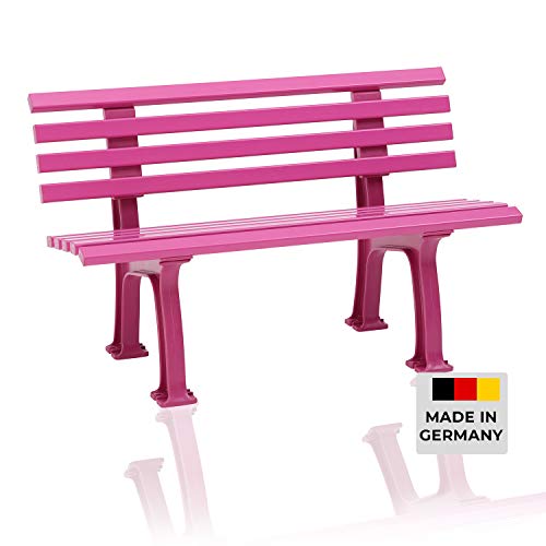 Blome Sitzbank Ibiza – Gartenbank in pink, Kinderbank für Garten, Balkon, Terrasse, 2-Sitzer, Made in Germany