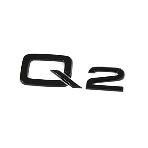 Audi 81A853741ET94 Schriftzug Q2 Modellbezeichnung Logo Aufkleber Emblem, schwarz