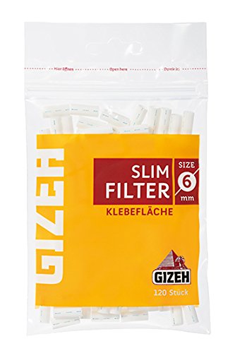 Gizeh Slim Filter 6mm mit Klebefläche 100x 120 (12000)