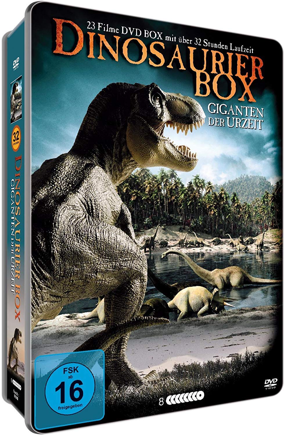 Dinosaurier Box - Giganten der Urzeit - 23 Filme auf 8 DVDs - Steelbox