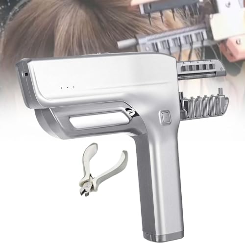 Hair Extension Machine Kit,Traceless Hair Extension Tool for Human Hair,Hair Extension Gun,Quick Traceless Hair Connection Kit,Real Hair Extension Tool,110V