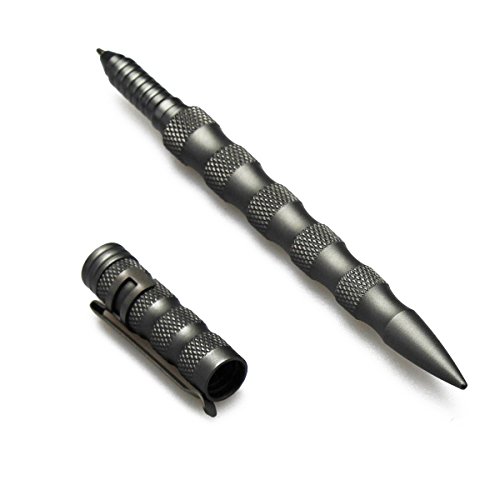 Uzi Tactical Pen, Kugelschreiber mit strukturierter Oberfläche, Gunmetal
