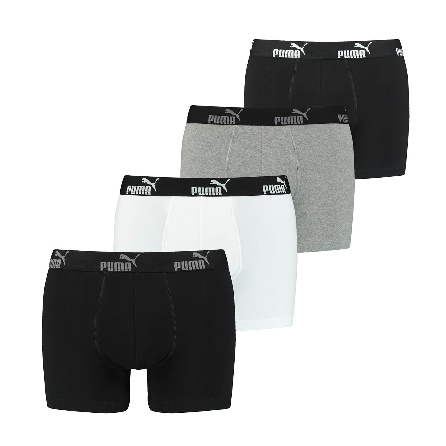 PUMA 8 er Pack Boxer Boxershorts Herren Unterwäsche sportliche Retro Pants, Farbe:Black Combo, Bekleidungsgröße:S