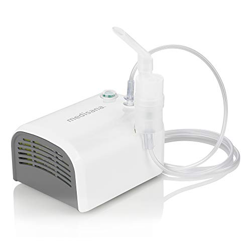 Medisana IN 520 tragbarer Inhalator für Unterwegs, Ultraschall Vernebler mit Mundstück und Maske für Erwachsene und Kinder, bei Erkältungen oder Asthma mit umfangreichem Zubehör