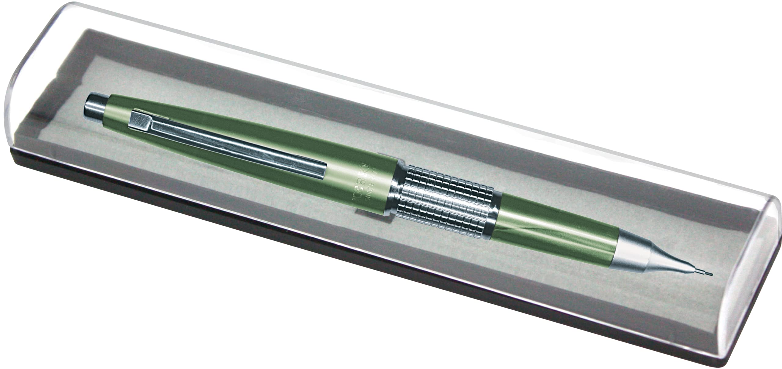 Pentel Kerry Druckbleistift, 0,5 mm, mit Deckel und Etui olivgrün
