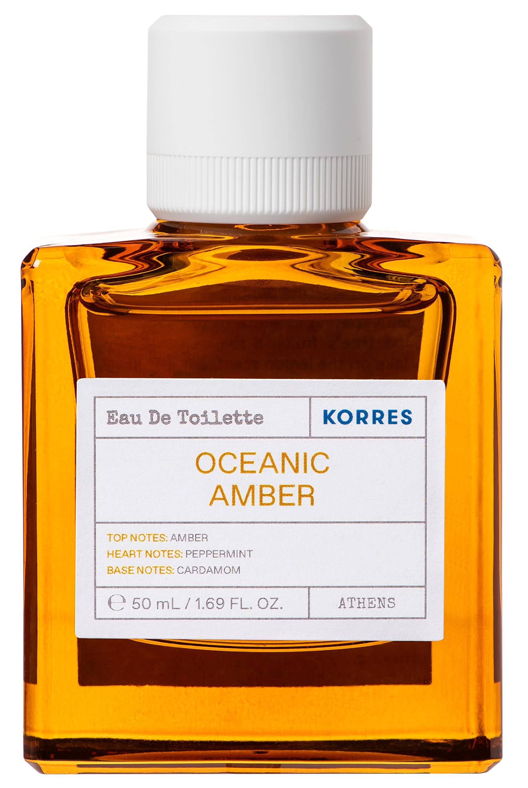 KORRES OCEANIC AMBER Eau De Toilette für Herren, maskuliner & orientalischer Herrenduft, vegan, 50 ml