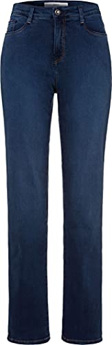 BRAX Damen Carola Planet Five Pocket Feminine Fit klassisch Bootcut Jeans, Blau (Slightly Used Regular Blue 25), W46 / L32 (Herstellergröße: 46)