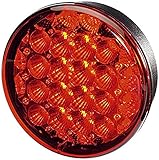 HELLA - Heckleuchte - LED - 24/12V - Anbau/geschraubt - Lichtscheibenfarbe: rot - Kabel: 500mm - Stecker: offene Kabelenden - rechts/links - Menge: 1 - 2SB 344 200-081