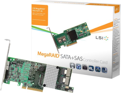 LSI MegaRAID SAS 9271-8i KIT 8-Port 6Gbps SATA+SAS 1GB DDR3 PCI-E 3.0