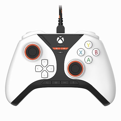 Snakebyte GAMEPAD PRO X - weiß - Offiziell lizenzierter, kabelgebundener Xbox & PC Controller |volle Präzision durch Hall-Effect Sensoren | Audio-Panel | belegbare Zusatztasten | Trigger-Stops
