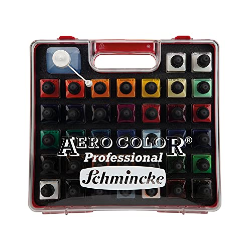 AERO COLOR® Professional Kunststoff-Koffer 37 x 28 ml + AERO CLEAN RAPID (125 ml)